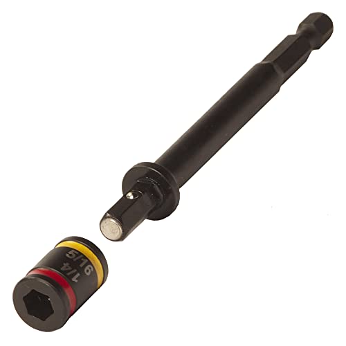 Image of Malco MSHMLC 4 in. C-RHEX Cleanable, Reversible Magnetic Hex Drivers (1 /4? and 5 /16?)- 2 pack