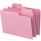 Smead SuperTab File Folder, Oversized 1/3-Cut Tab, Letter Size, Dark Pink, 12 per Pack (11819)