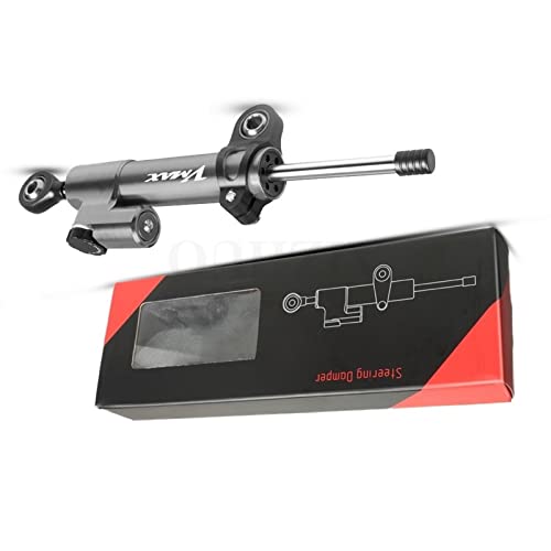 Motorradstabilisator Für Yamaha VMAX V-MAX V MAX 1200 1991 1992 1993 1994 1995 1996 1985-2000 Motorrad Lenkungsstabilisator Dämpfer Sicherheitssteuerung(Grigio)