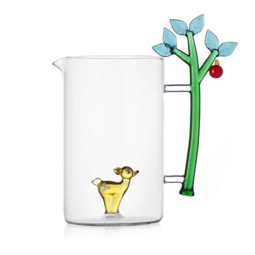 ICHENDORF MILANO Red Apple Pitcher Fawn with Apple