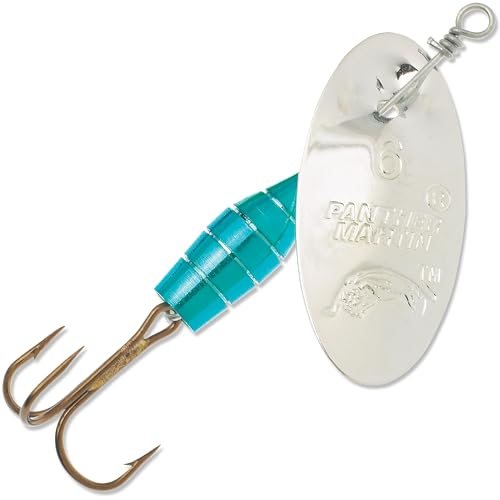 Panther Martin Metallic Spinners (Metallic Blue/Silver, Size 6 hook)