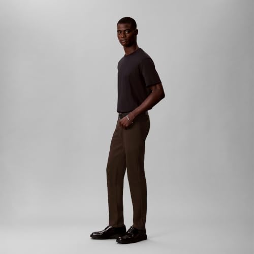 Image of Calvin Klein Men's Move 365 Stretch Slim Fit Wrinkle Resistant Tech Woven Pant