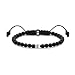 Produktbild THOMAS SABO Unisex Armband Schwarz Totenkopf Silber 925 Sterlingsilber, Geschwärzt, Nylon A2015-811-11