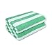 Amazon Basics 100% Cotton Terry Beach Towel, Soft & Absorbent, Quick Drying, Cabana Stripe, Large 30