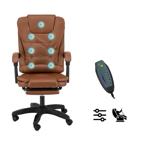 G SMART Silla Escritorio ergonomica de 7 Puntos Masaje...