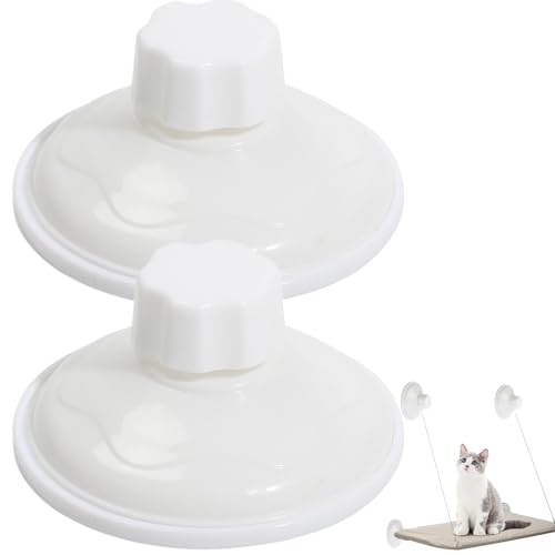 Ventosa para hamaca para gatos, ventosa para hamaca para gatos de ventana, almohadillas autoadhesivas para montaje con tornillos, potentes ventosas, accesorios para cama de asiento para gatos