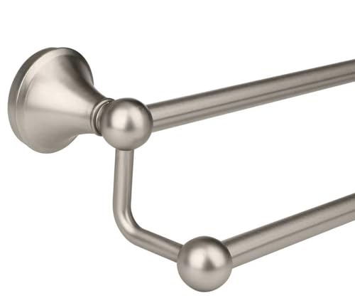 Ntipox Antique Bathroom Double-Towel Bar Brushed Nickel, 24 Inch Towel Racks for Bathroom Wall Mounted,Bathroom Accessories Towel Holder,Bathroom TwoTowel Rod Hanger
