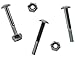Action Foosball Screws/Nuts Silver
