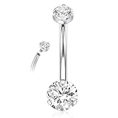 Silver with Clear CZ(4+6mm)