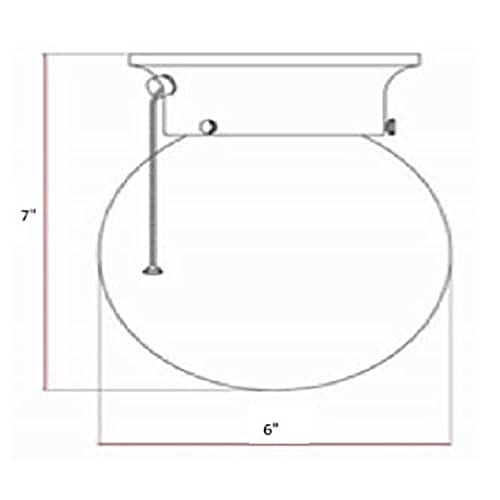 Image of Design House 519264 1 Light Ceiling Light with Pull Chain, Oil Rubbed Bronze
