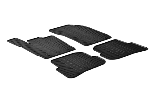 AROBA GL0244 Design Gummi Fußmatten kompatibel mit Audi A1 3 und 5 Türer, S1 BJ. 07.2010-11.2018...