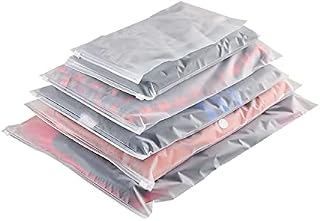 15 Pack Travel Storage Bags, (5 Size) Plastic Zip-lock Seal Bags Reusable for Clothes, Shoes, Cosmetics