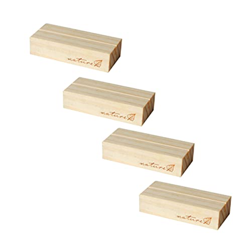 HOMSFOU 8 Pçs Porta-Fotos Suporte De Metal Suporte Clipes De Madeira Picturepedia Fotos Porta-Objeto