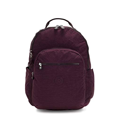 Kipling womens Seoul Extra Large Laptop Backpack, Dark Plum, One Size