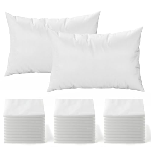 JMU 400PCS Disposable Pillow Case, 21" x 30", 1 Ply Tissue 1 Ply Poly Film, Single Use Pillowcases Medical, White