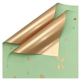 Papier d'emballage Tissu d'emballage, Papier d'emballage doré saupoudré d'or de Style co...