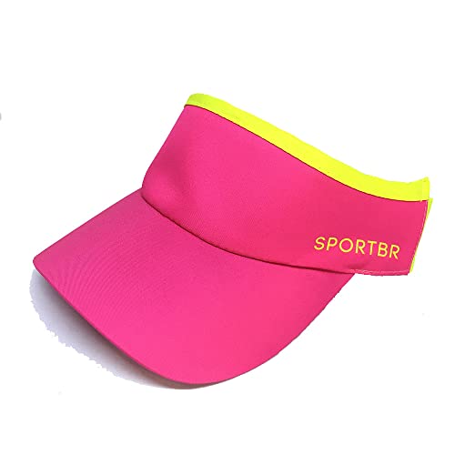 Sportbr- Sun Sports Visor - Sports Sun Visors For Women & Men - Athletic For All Types Sports, Beach Hat, Sun Hat, Headband Visor - Lightweight, Breathable -Summer, Golf Visor -Have Fun Pink #TOP1