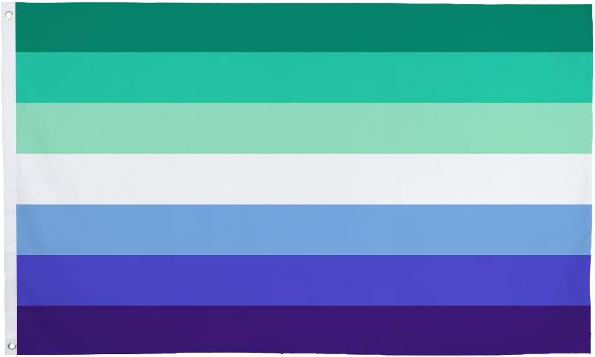 FLAGLINK MLM Vincian Pride Flag 3x5Fts - Blue Gay Pride Banner