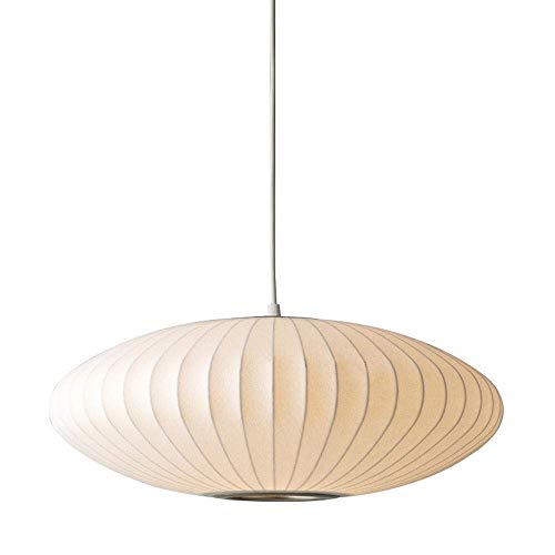 Preisvergleich Produktbild GaLon Lampen Pendelleuchte Deckenleuchte Hängelampe Deckenbeleuchtung Designer George Nelson Bubble Saucer Einkopflaterne Flach Seidenraupenkokon Im Japanischen Stil (Size : 60cm in Diameter)