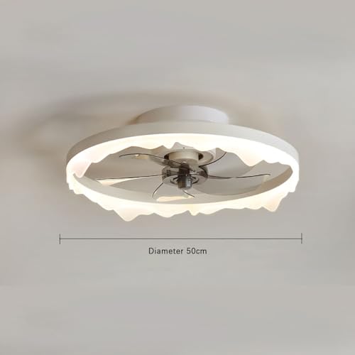Ventilador de techo sin ruido para dormir con luz LED e iluminación invisible 3