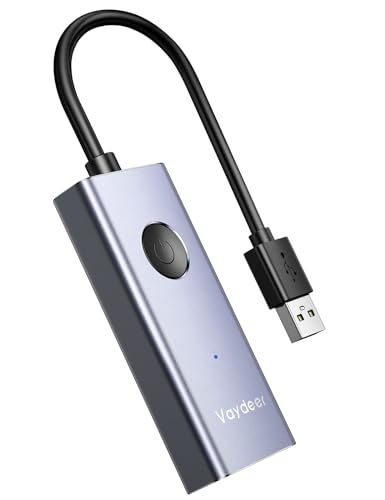 Image of VAYDEER Metal USB Mouse Jiggler, S4 Mouse Mover with ON /Off Switch,Simulate Movement to Prevent The Computer from Entering Sleep Mode,Plug-and-Play,Driver-Free