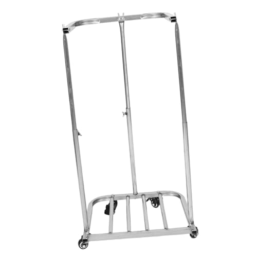 Porte-sacs poubelle extérieur pliable et cadre robuste pour déchets de jardin