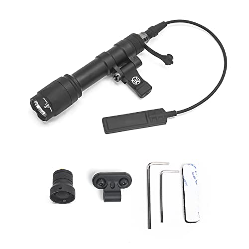 NOBUHIRO M600C 800 Lumens Tactical Flashlight 2 Rotating Base 2 Switches