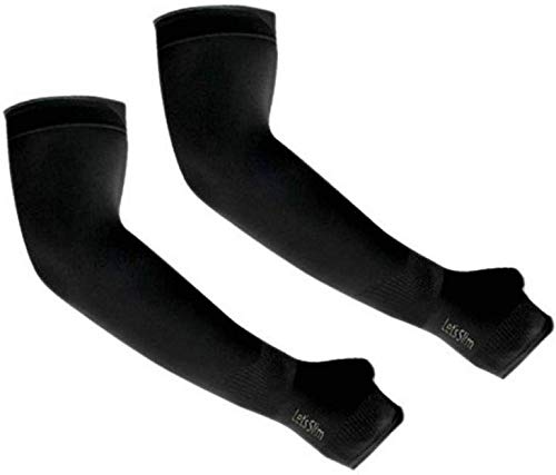 Image of RK BLACK ARM SLEEVES FOR UNISEX .FREE SIZE .LETS SLIM