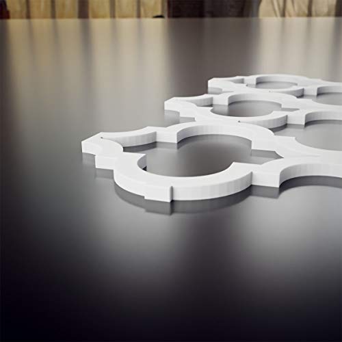Image of Ekena Millwork 7 3 /8 inchW x 7 3 /8 inchH x 3 /8 inchT Extra Small Marrakesh Decorative Fretwork Wall Panels in Architectural Grade PVC