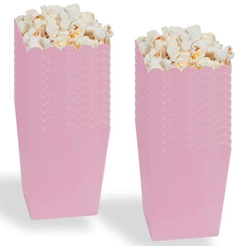 Image of Fun Express Mini Light Pink Popcorn Box, 24 Pack - Gender Reveal, Girl Baby Shower, Wedding and Party Supplies | Gender Reveal, Girl Baby Shower, Wedding and Party Supplies