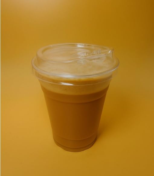 Strawless Sipper Lids, Clear Plastic, 12-24 oz Coffee Cup Size, Flip Open-Close, Leak Proof, Snap-on Closure, 500 Count (Only Lids 12-24oz 98mm, 1000)