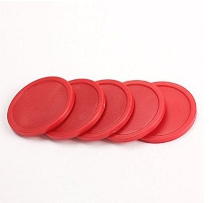 Glamorway Pack Of 5 Red 2-Inch Mini Air Hockey Table Pucks (2.5-Inch) #TOP3