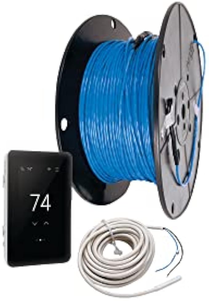 SunTouch WarmWire Electric Under Floor Heating Kit with ConnectPlus Smart Thermostat, 120V, 50 Sq. Ft.