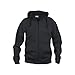 Price comparison product image Clique Men's Basic Full Zip Hoody, Black, XXX-Large