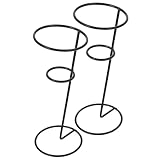 Holibanna 2 piezas Soporte de Hierro para Conos de Helado Exhibidor Resistente para Postres para Fiestas y Restaurantes Mantiene Conos y Snacks Firmes y Visibles