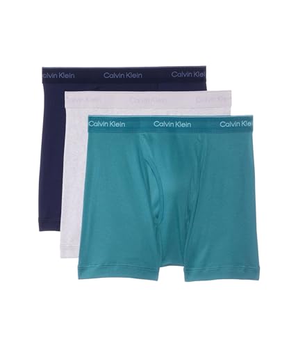 Image of White Solid Mid Rise Trunks - Pack of 3