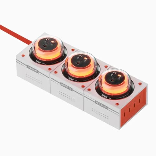 GENKI Moonbase 240W GaN Desktop Charger, Power Strip 7-Port Power Hub with 3 AC Outlets & 4 USB-C Ports (140W Max), Compact Design for Laptop/MacBook/Phone/Gaming Devices (Moonlight) - coolthings.us