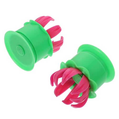DECORNIJIA Moldes para Bollos al Vapor 2 Piezas, Molde Manual para Hacer Empanadillas, Accesorios de Cocina Seguros y Prácticos, Utensilios para Repostería y Pastelería, Color Verde