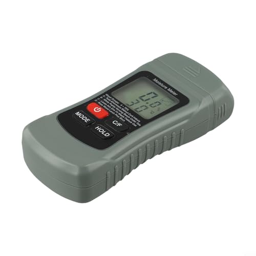 Humidimètre numérique avec 4 modes pour bois, cloison sèche, papier et murs, détecteur d'humidité au sol de type broche pour préparation du bois de chauffage, résolution précise de 0,1 % avec écran