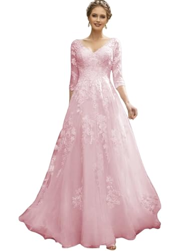 MARTINLEE Plus Size Modest Wedding Dresses for...