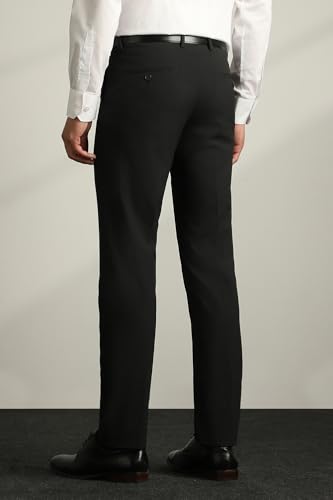 Image of Van Heusen Men's Mid Rise Slim Fit Premium Formal Trousers | Superior Comfort | Auto-Flex Waist Band | Soft Touch