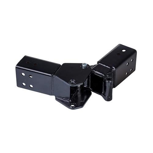 SwingKing Trailer Tongue Hinge Kit – 3 x 4 Frames - Helps Reduce Storage Length – Black Finish – Includes Pivot Plates and Hardware