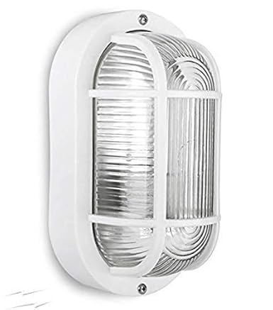 A. Y .S Plastic Waterproof Outdoor Bulkhead Light | Exterior Wall Lamp for Home & Office | White PVC Body | B22 Holder | Weatherproof & Rust-Resistant | 20×10×9 cm-image-9