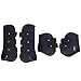 Horse Boots, 4Pcs PU Shell Protective Horse Tendon Boots, Horse Splint Boots for Front Legs and Rear Legs, Protective Horse Leg Wraps, Leg and Support for Riding, Jumping(XL)