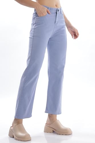 Image of RAGZO Relaxed Fit Jeans for Women || Women High Waist Jeans Pants || Flare Denim Jeans || Loose Fit Jeans for Women