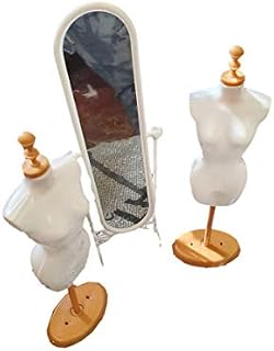 Fat-catz-copy-catz Doll sized Plastic Furniture Long full length Mirror and 2x mannequins (Doll Not included) Made for 11" Size Girl Dolls