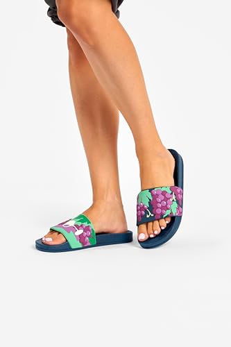 Dedoles Badeschuhe & Hausschuhe viele lustige Designs Bücher Kaffee Katze Party Pizza Dackel Fuchs Panda Delfin Geschenk, Farbe:, Gr.: EU 2