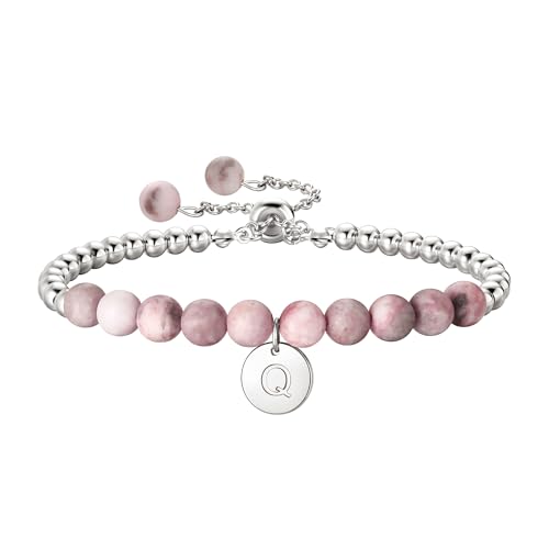 Ritach Gifts for Girls Bracelets, Initial Q Silver Bracelets for Women