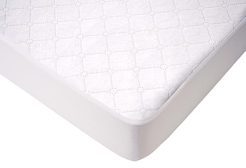 Image of American Baby Company Waterproof Fitted Pack and Play Mattress Protector 39" x 27" - Quilted, Noiseless, Ultra-Soft & Breathable Playpen and Pack n Play Mattress Cover