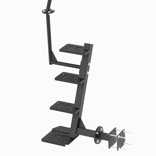 Image of Adjustable 4-Step Boat Trailer Steps | Side Mount | Anti-Slip